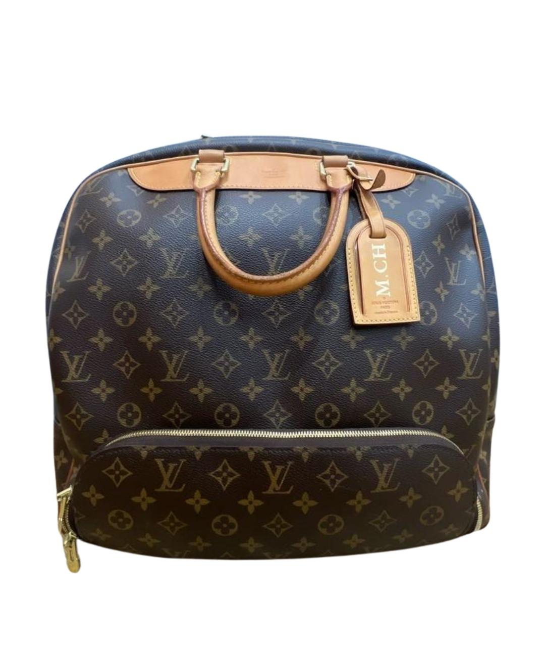 LOUIS VUITTON Коричневая кожаная дорожная/спортивная сумка, фото 1