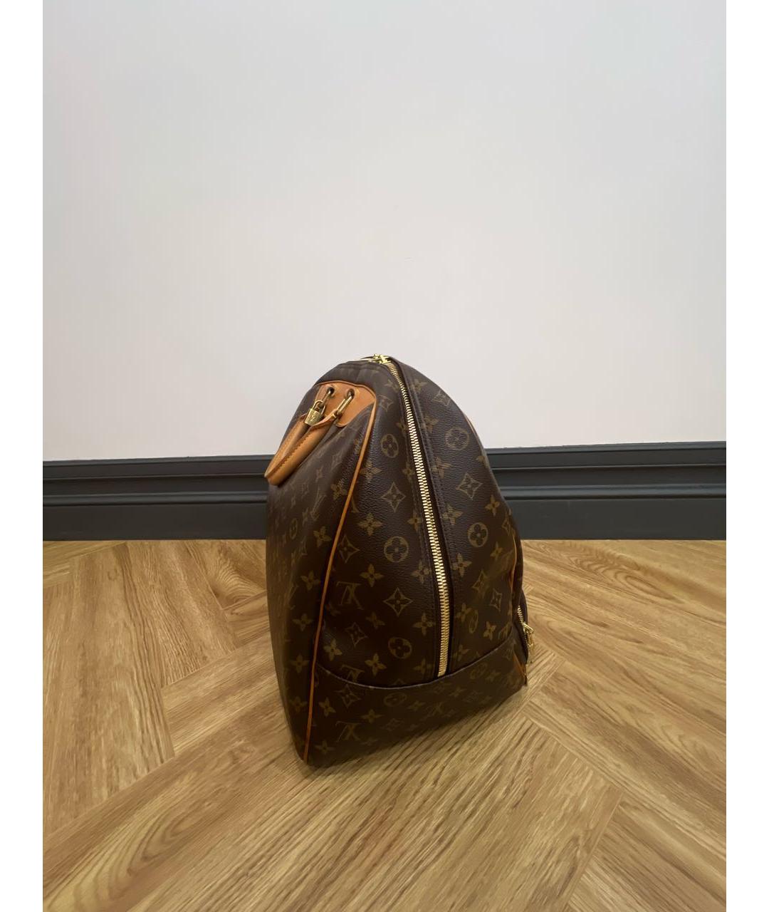 LOUIS VUITTON Коричневая кожаная дорожная/спортивная сумка, фото 2