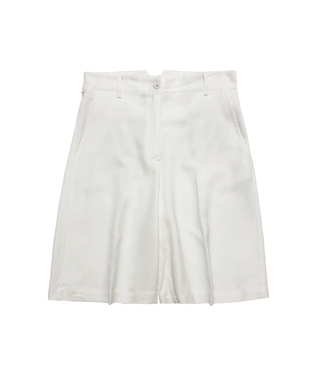 TWIN-SET Белая вискозная юбка-шорты, фото 1