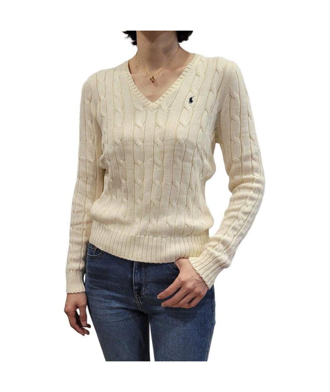 POLO RALPH LAUREN Бежевый джемпер / свитер, фото 4