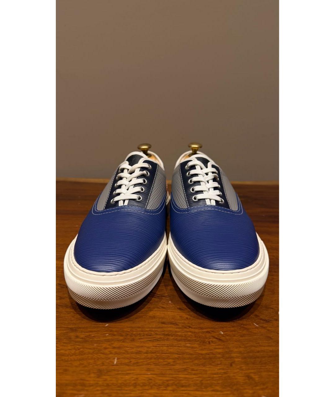 LOUIS VUITTON Кожаные низкие кроссовки / кеды, фото 2