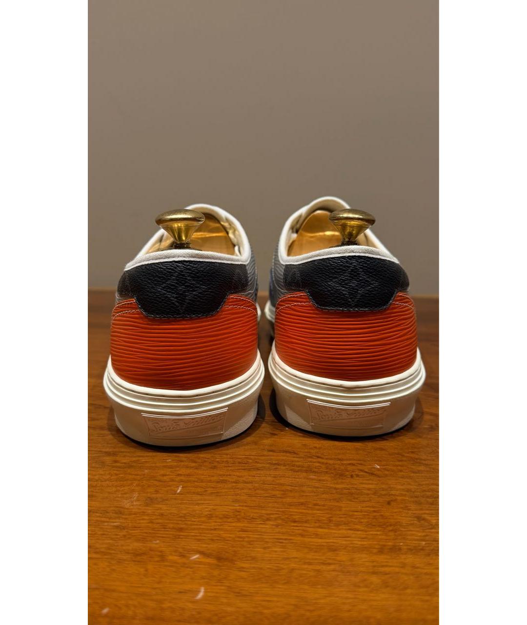 LOUIS VUITTON Кожаные низкие кроссовки / кеды, фото 4