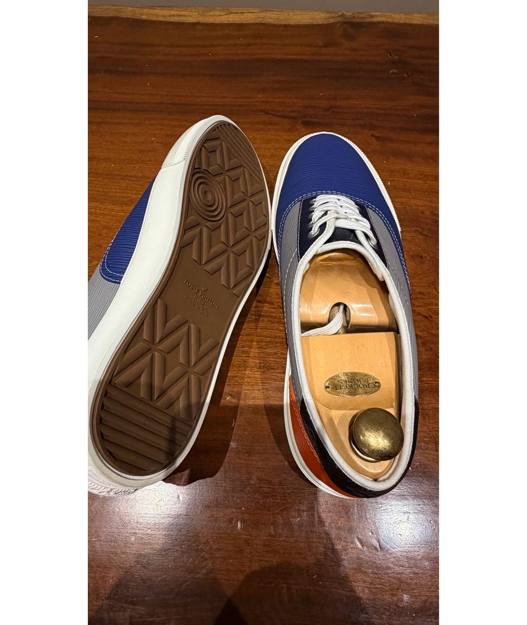 LOUIS VUITTON Кожаные низкие кроссовки / кеды, фото 5