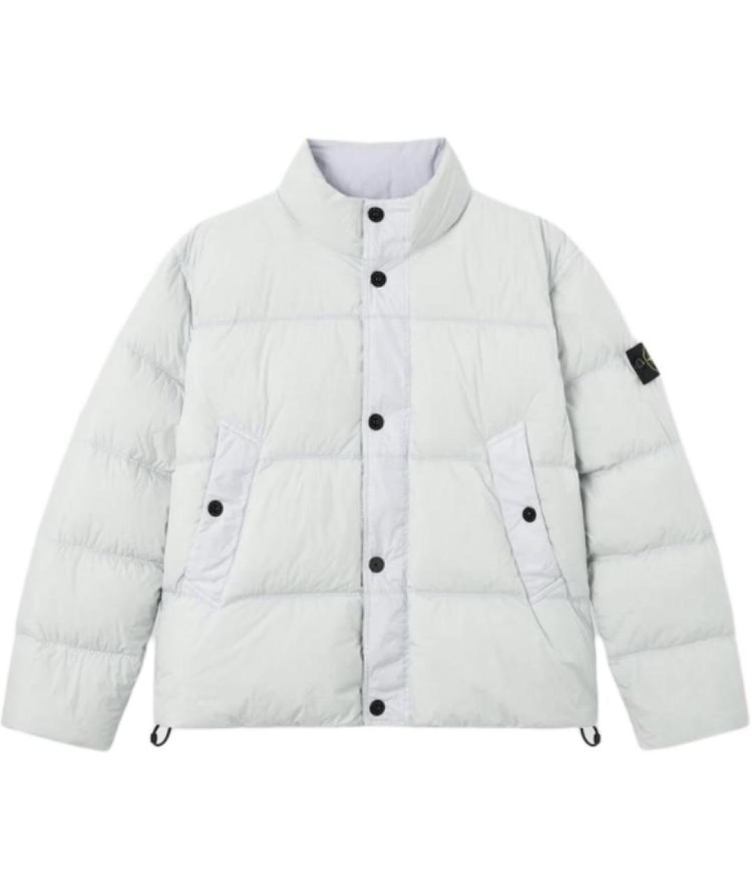 STONE ISLAND Голубой пуховик, фото 1