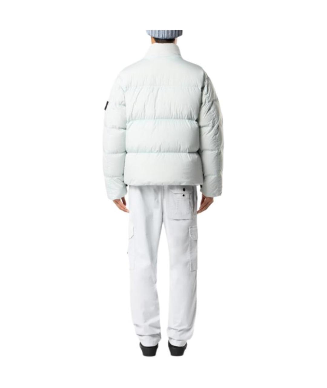 STONE ISLAND Голубой пуховик, фото 5