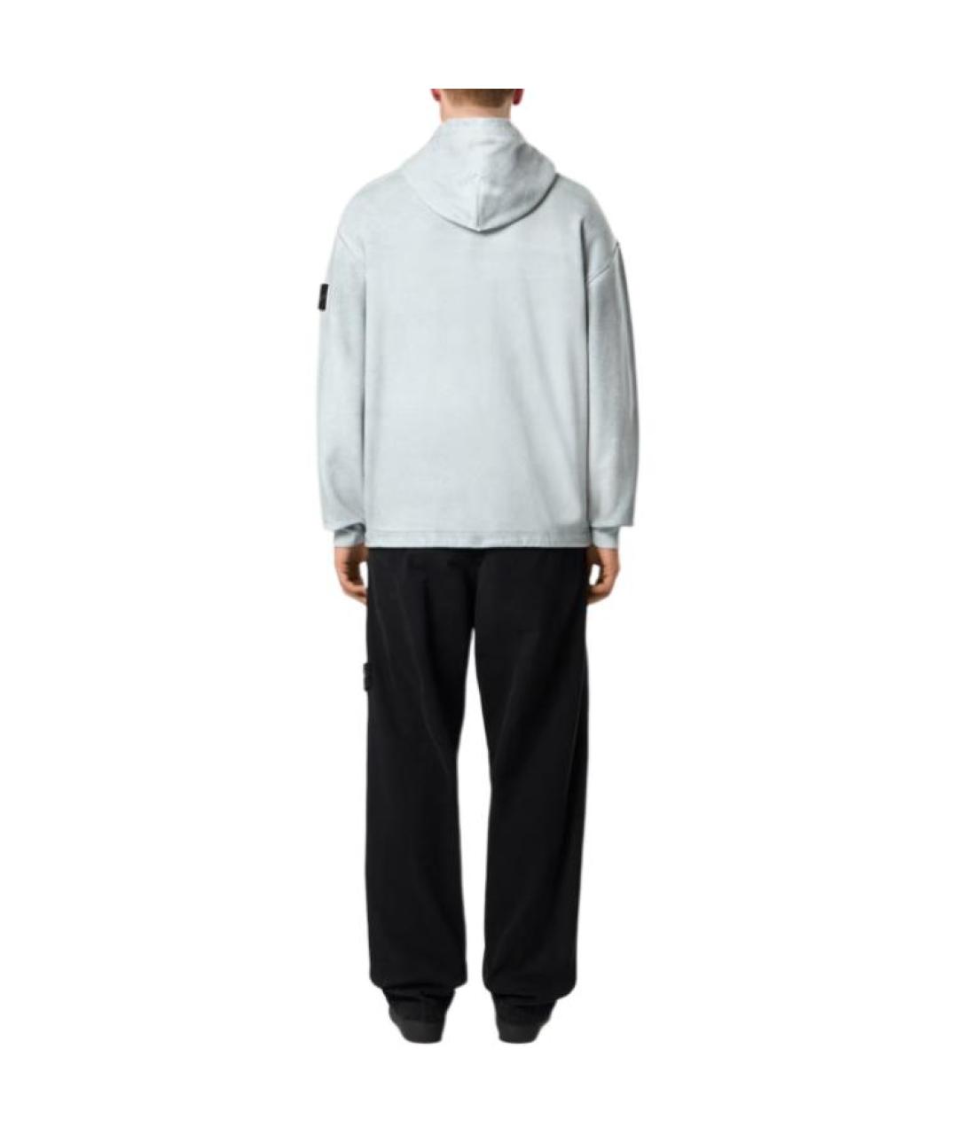 STONE ISLAND Черные прямые брюки, фото 4
