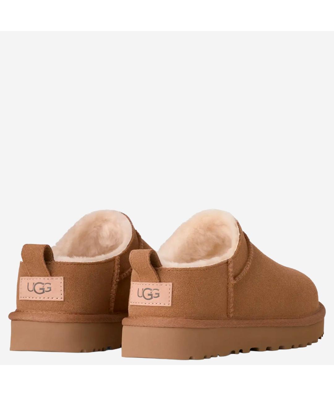 UGG AUSTRALIA Коричневые замшевые сабо, фото 4