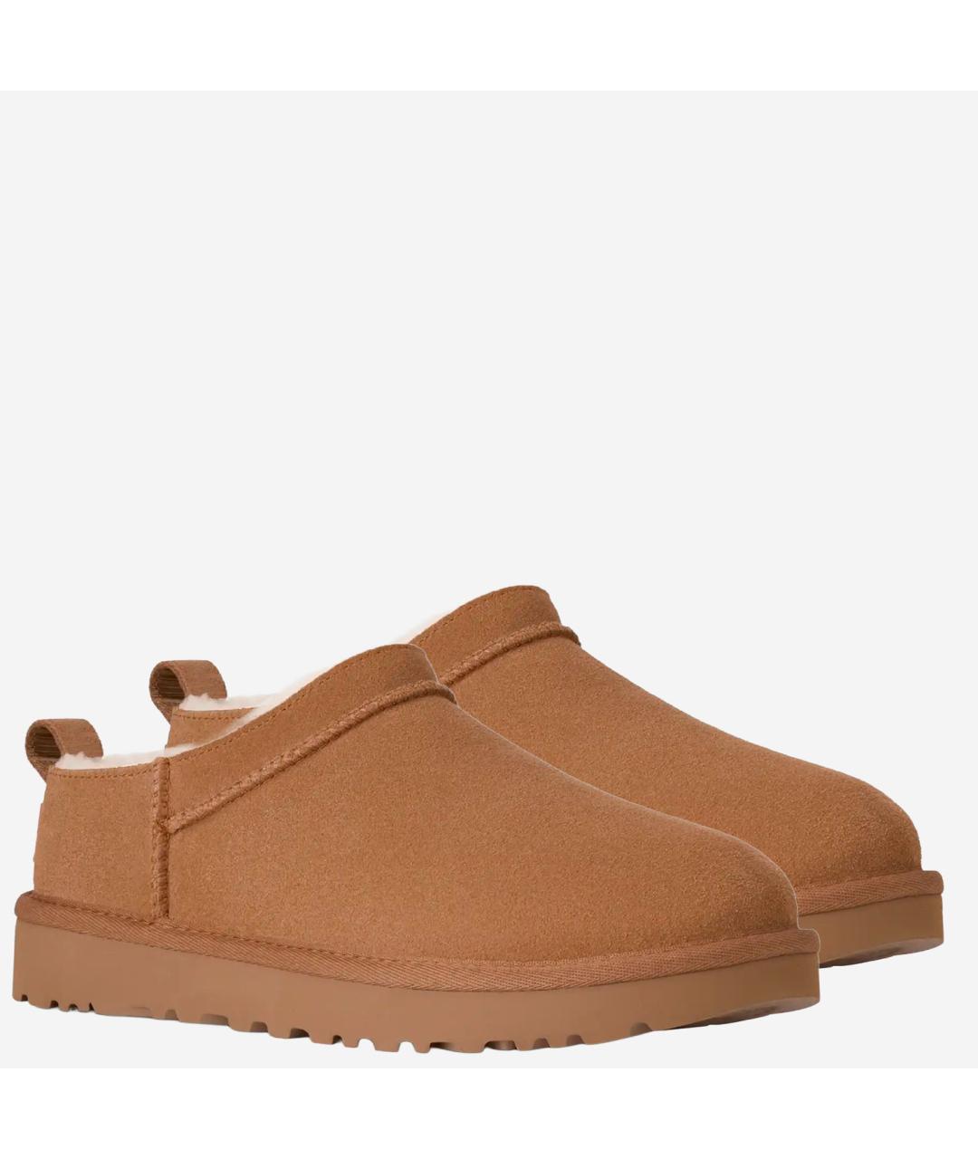 UGG AUSTRALIA Коричневые замшевые сабо, фото 3