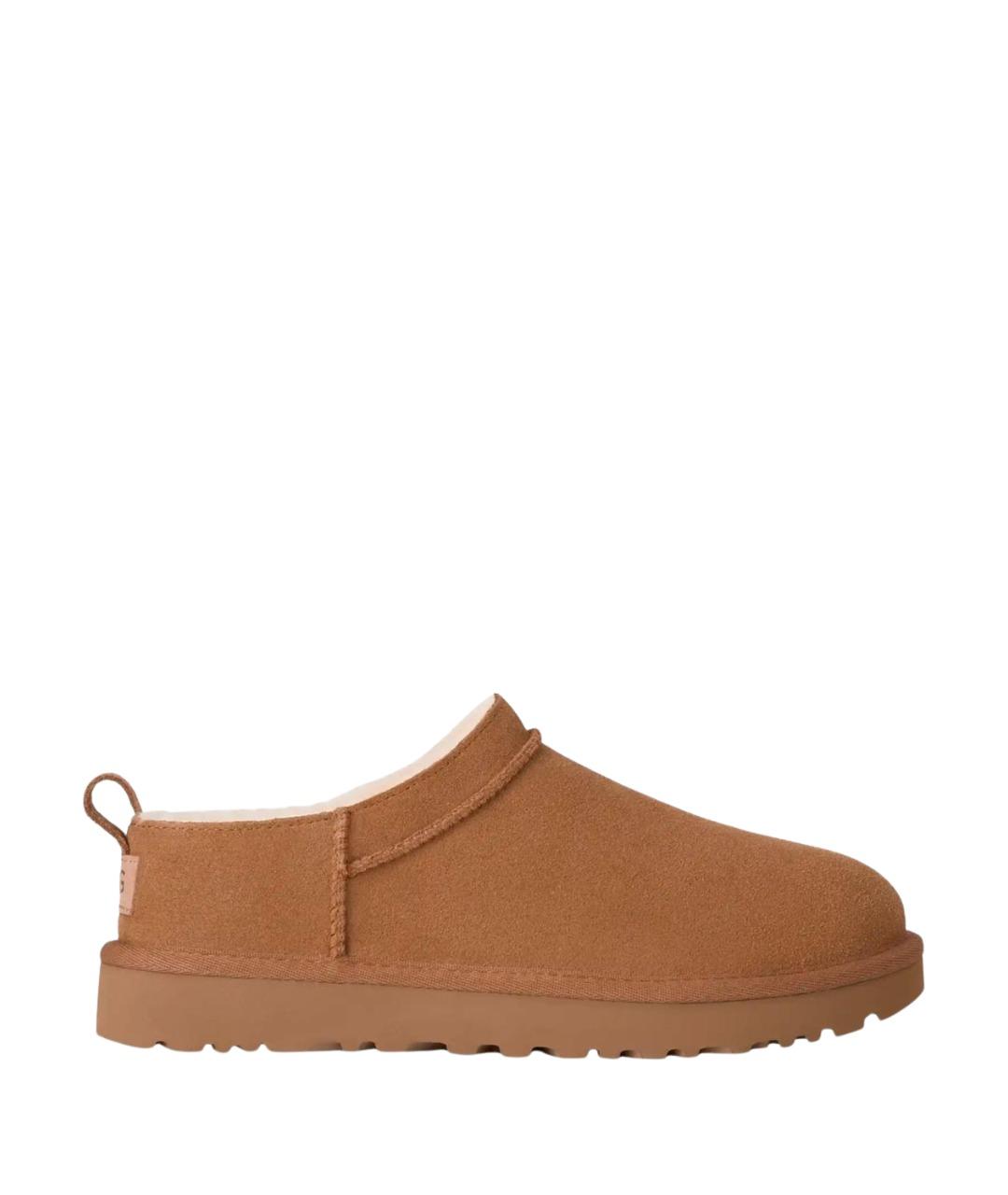 UGG AUSTRALIA Коричневые замшевые сабо, фото 1