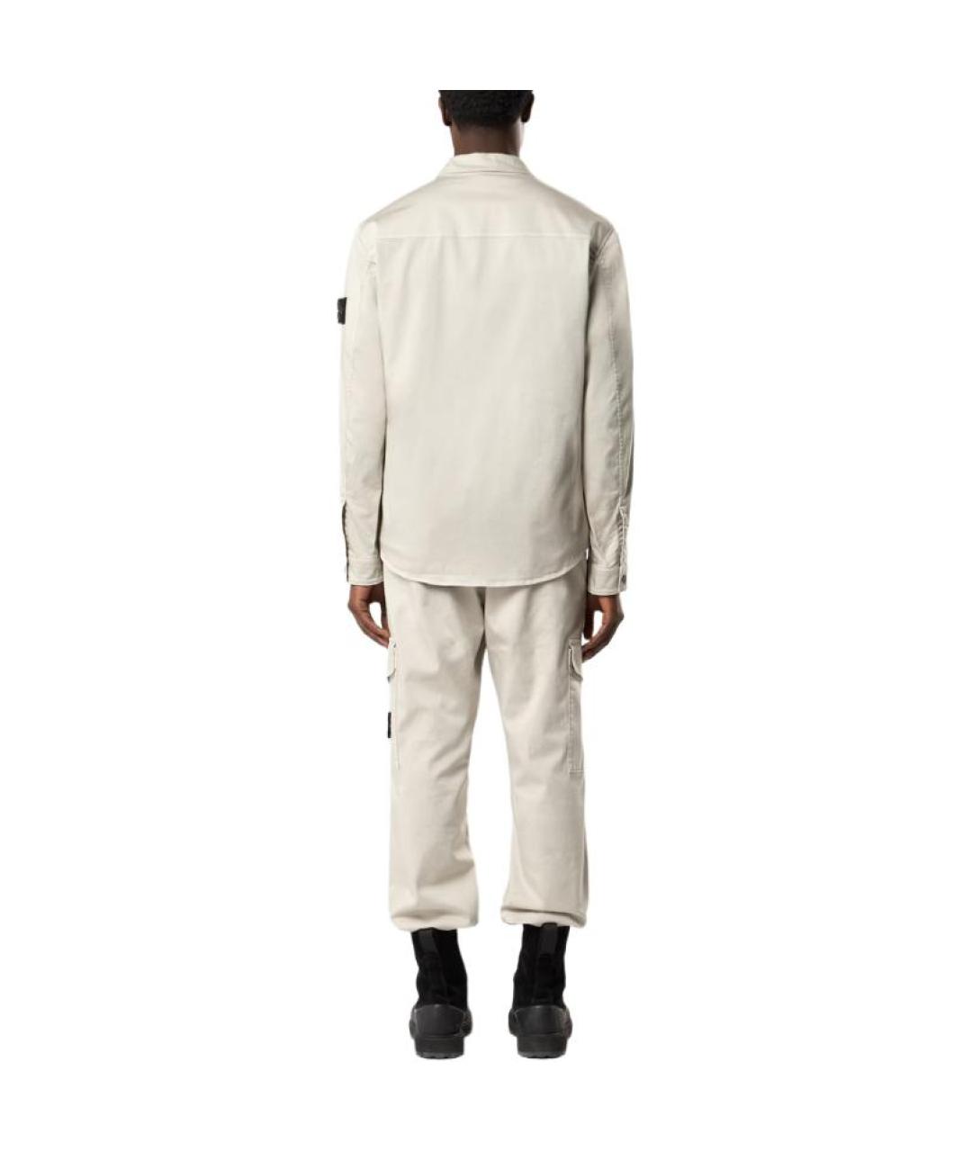 STONE ISLAND Серая кэжуал рубашка, фото 4