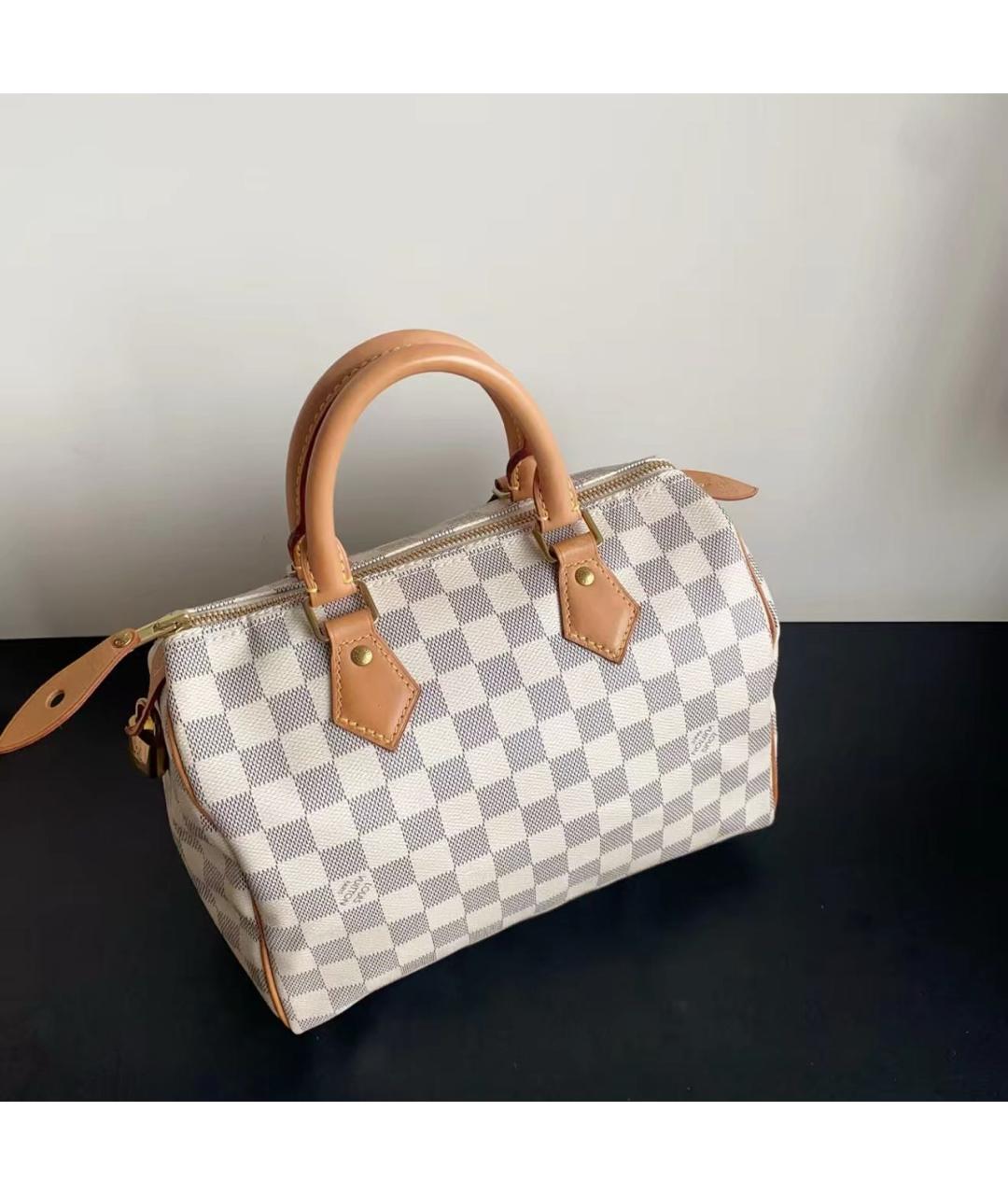 LOUIS VUITTON Бежевая сумка с короткими ручками, фото 6