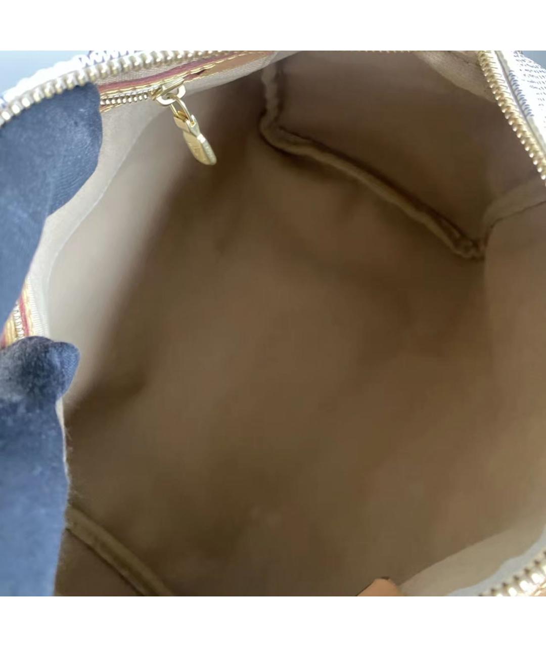 LOUIS VUITTON Бежевая сумка с короткими ручками, фото 5