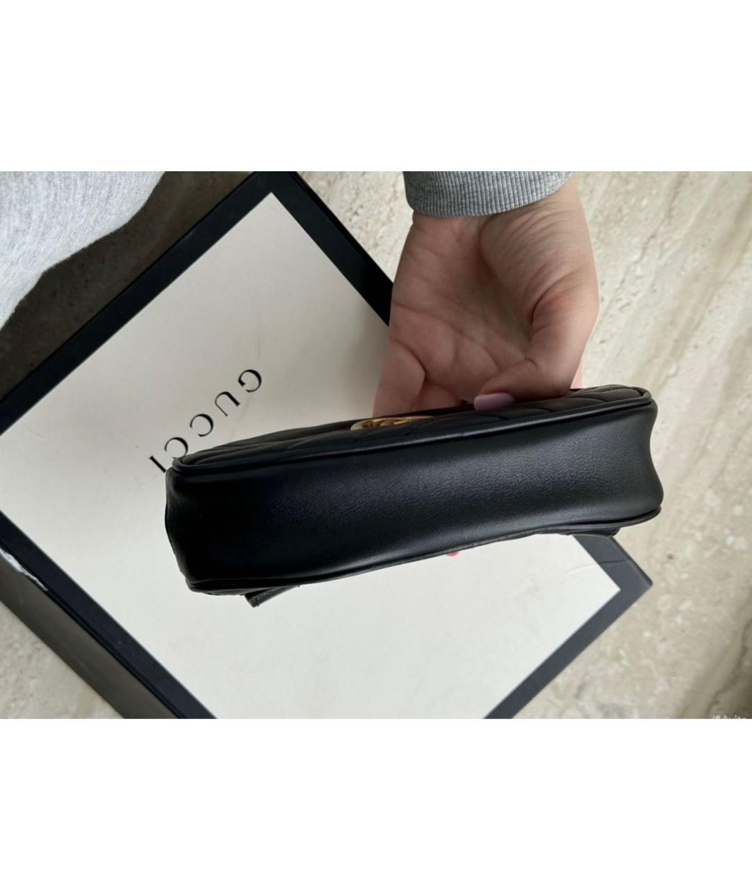 GUCCI Черная кожаная поясная сумка, фото 7