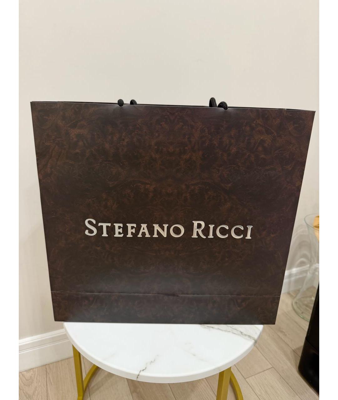 STEFANO RICCI Темно-синяя кожаная сумка на плечо, фото 7