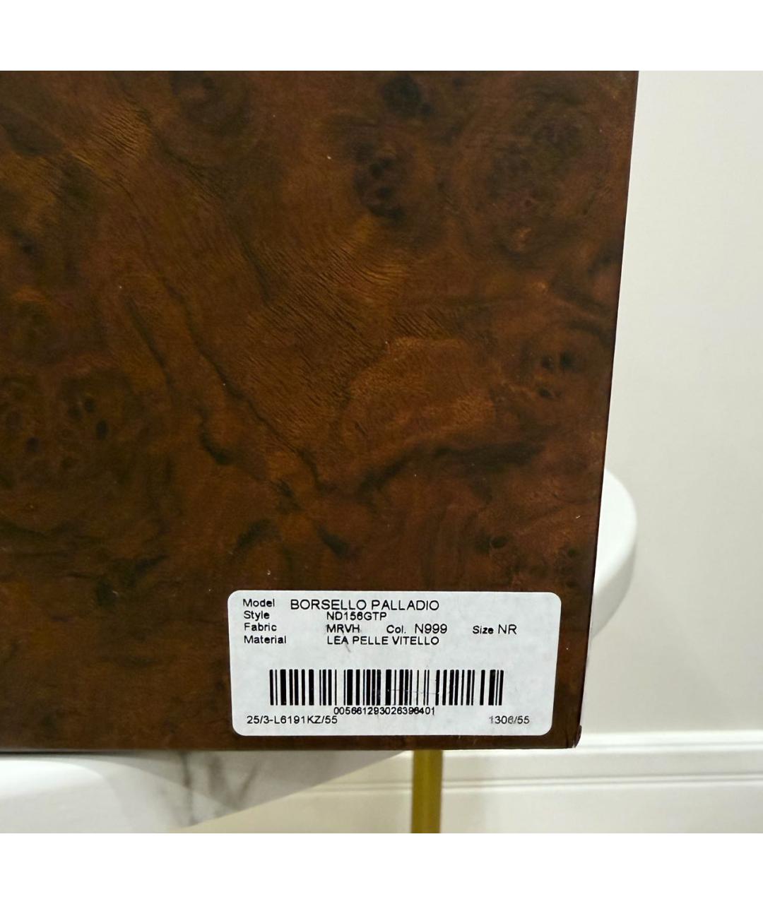 STEFANO RICCI Темно-синяя кожаная сумка на плечо, фото 5