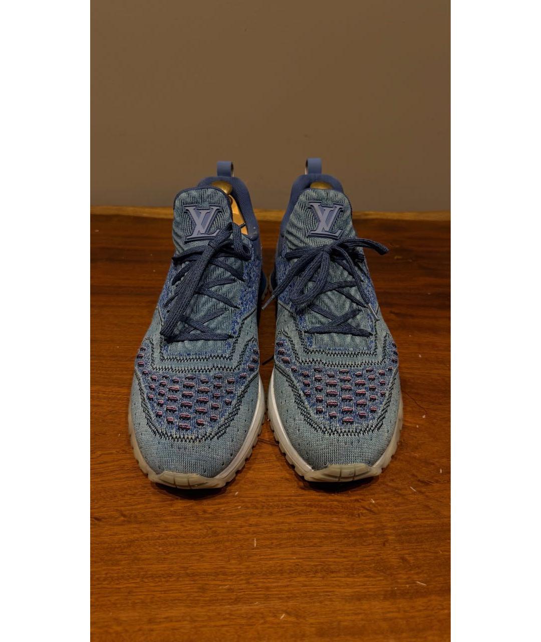 LOUIS VUITTON Голубые низкие кроссовки / кеды, фото 2