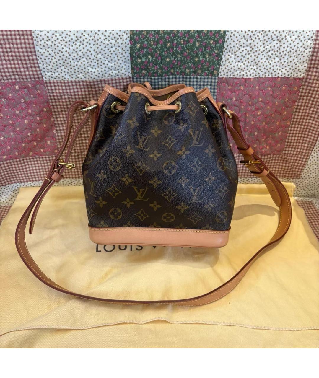 LOUIS VUITTON Коричневая кожаная сумка тоут, фото 2