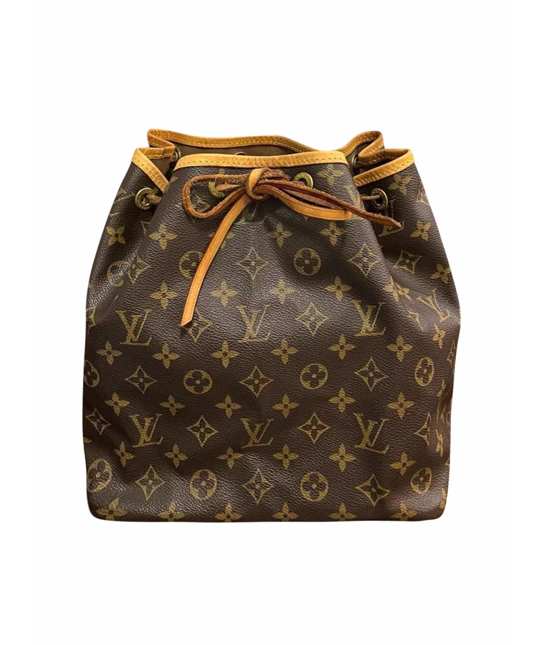 LOUIS VUITTON Коричневая кожаная сумка через плечо, фото 1