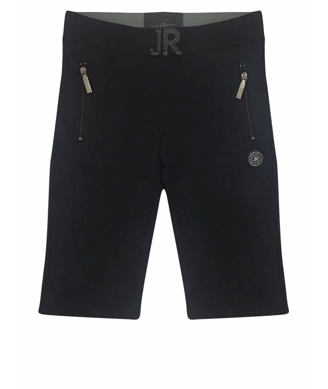 JOHN RICHMOND Черные хлопко-эластановые шорты, фото 1