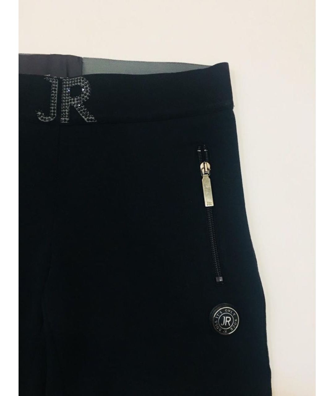 JOHN RICHMOND Черные хлопко-эластановые шорты, фото 5