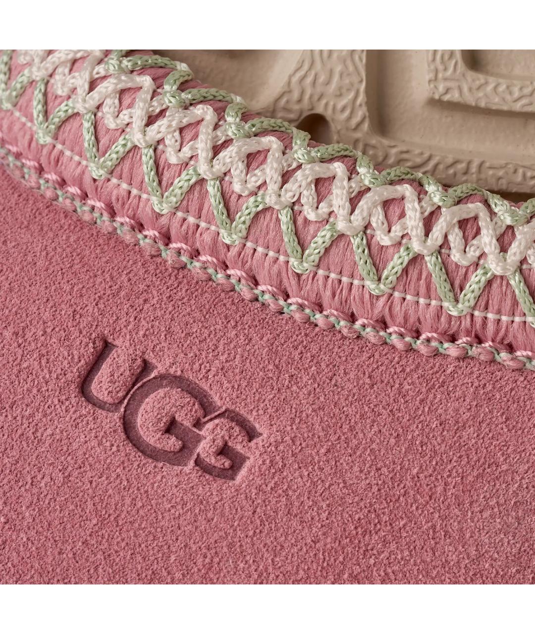 UGG AUSTRALIA Розовые замшевые сабо, фото 5