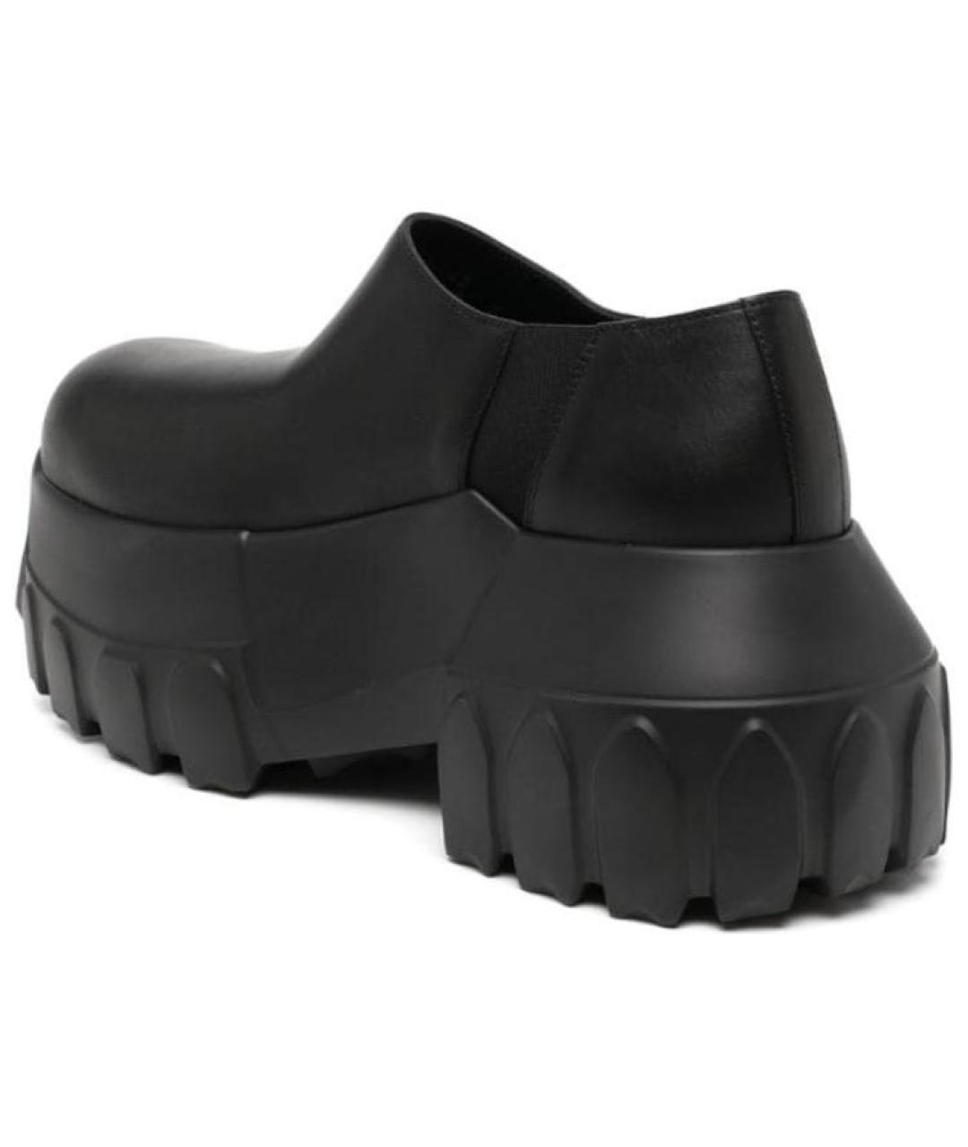 RICK OWENS Черные кожаные лоферы, фото 4