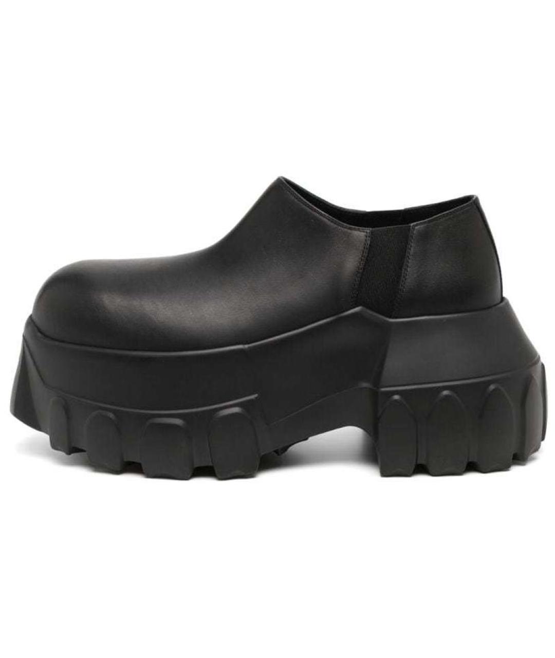 RICK OWENS Черные кожаные лоферы, фото 6