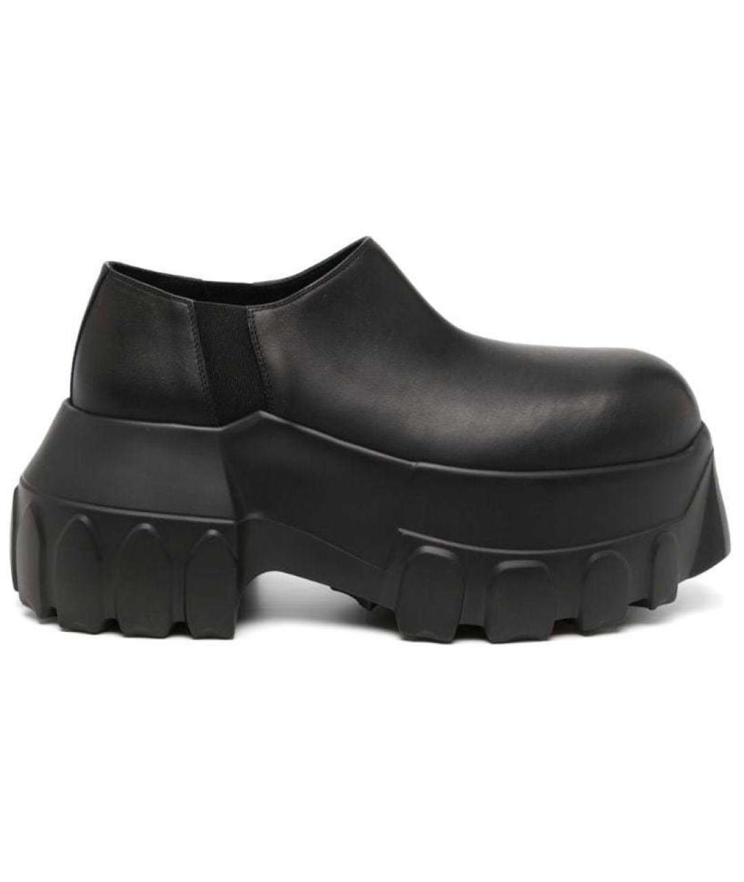 RICK OWENS Черные кожаные лоферы, фото 1