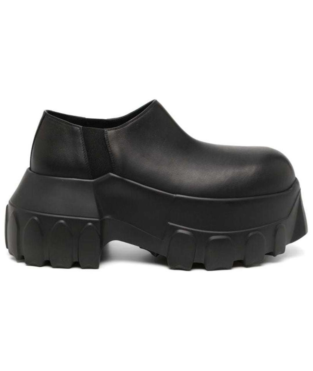 RICK OWENS Черные кожаные лоферы, фото 2