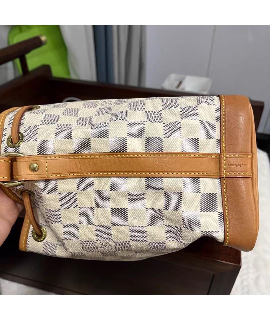 LOUIS VUITTON Бежевая кожаная сумка через плечо, фото 3