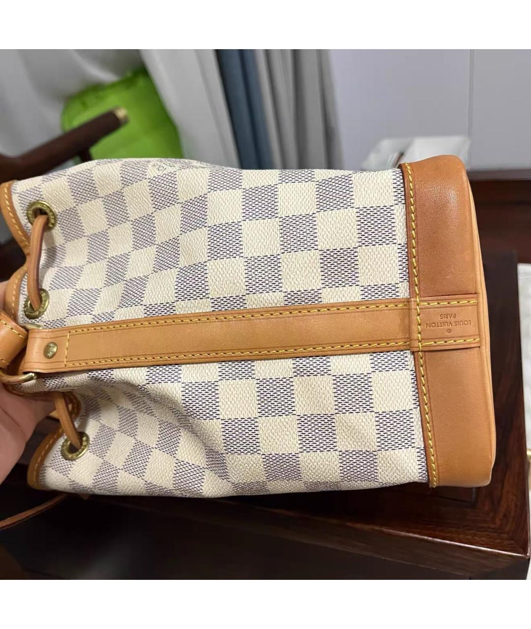 LOUIS VUITTON Бежевая кожаная сумка через плечо, фото 4