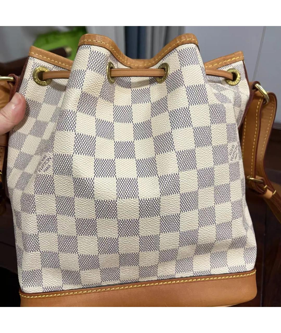 LOUIS VUITTON Бежевая кожаная сумка через плечо, фото 2