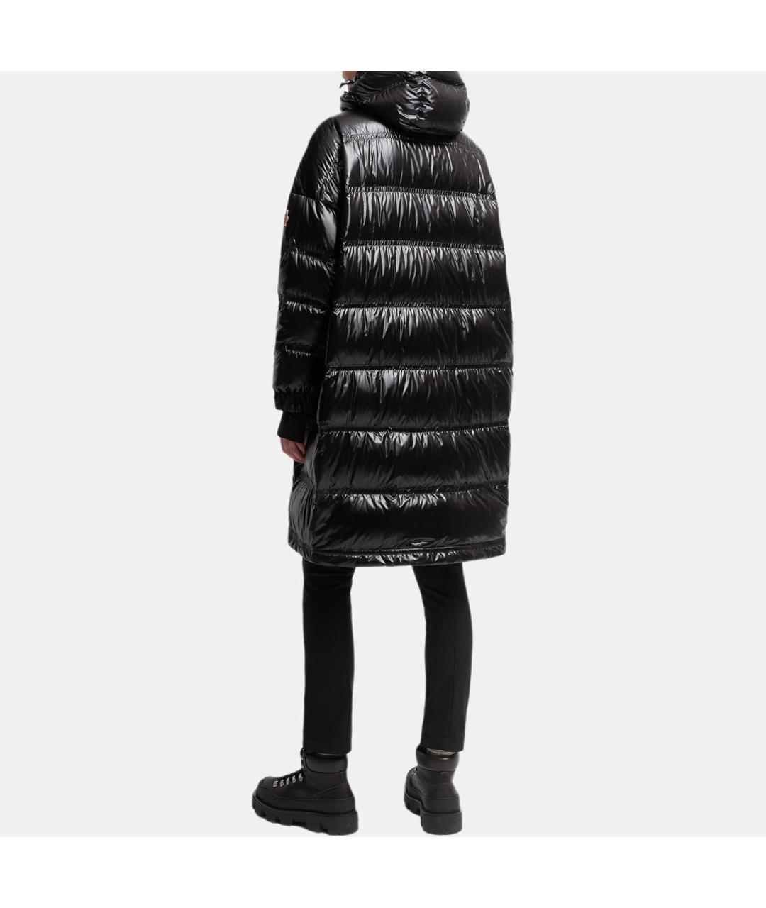 MONCLER Черный пуховик, фото 3