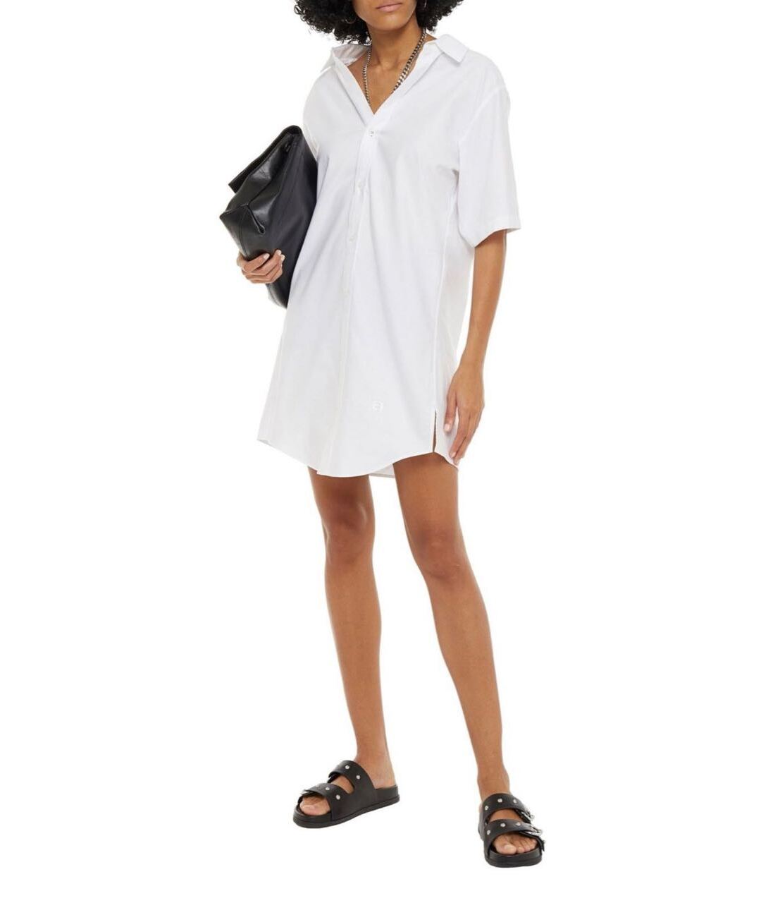 ALEXANDER WANG Белое хлопковое платье, фото 2