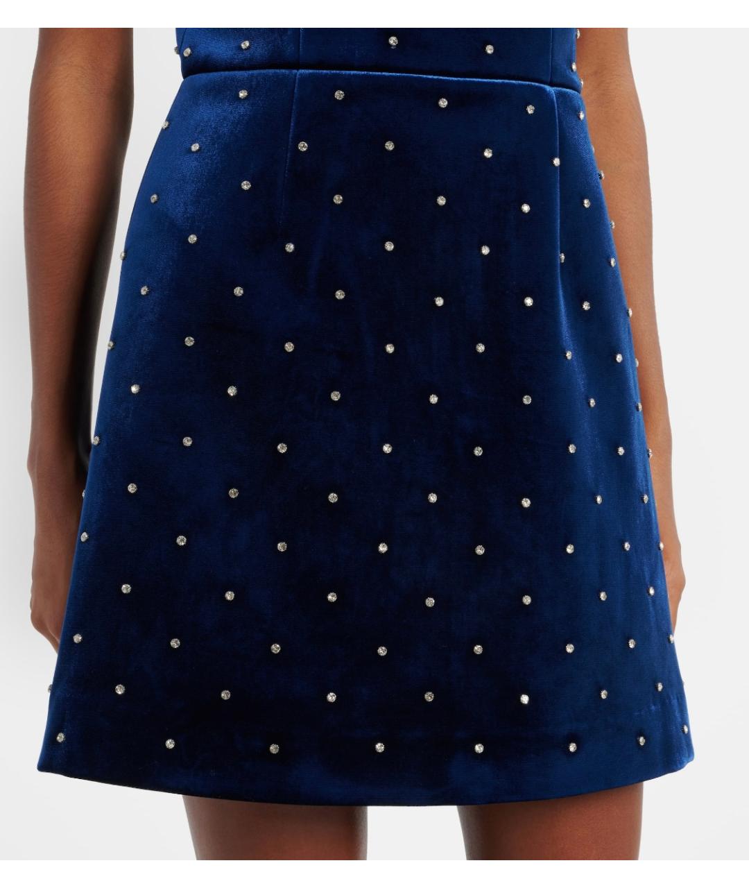 REBECCA VALLANCE Синее полиэстеровое коктейльное платье, фото 6