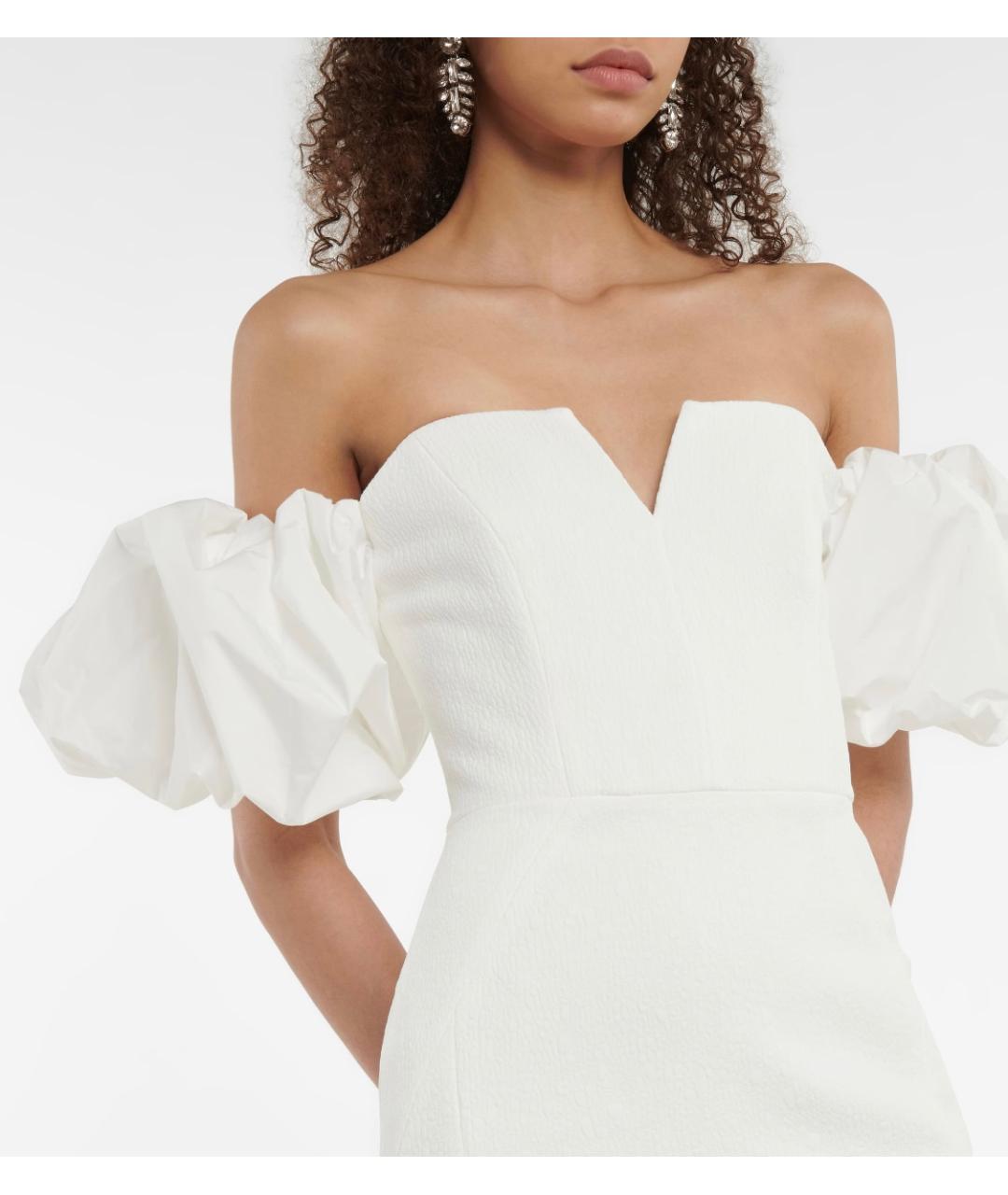 REBECCA VALLANCE Белое полиэстеровое коктейльное платье, фото 4