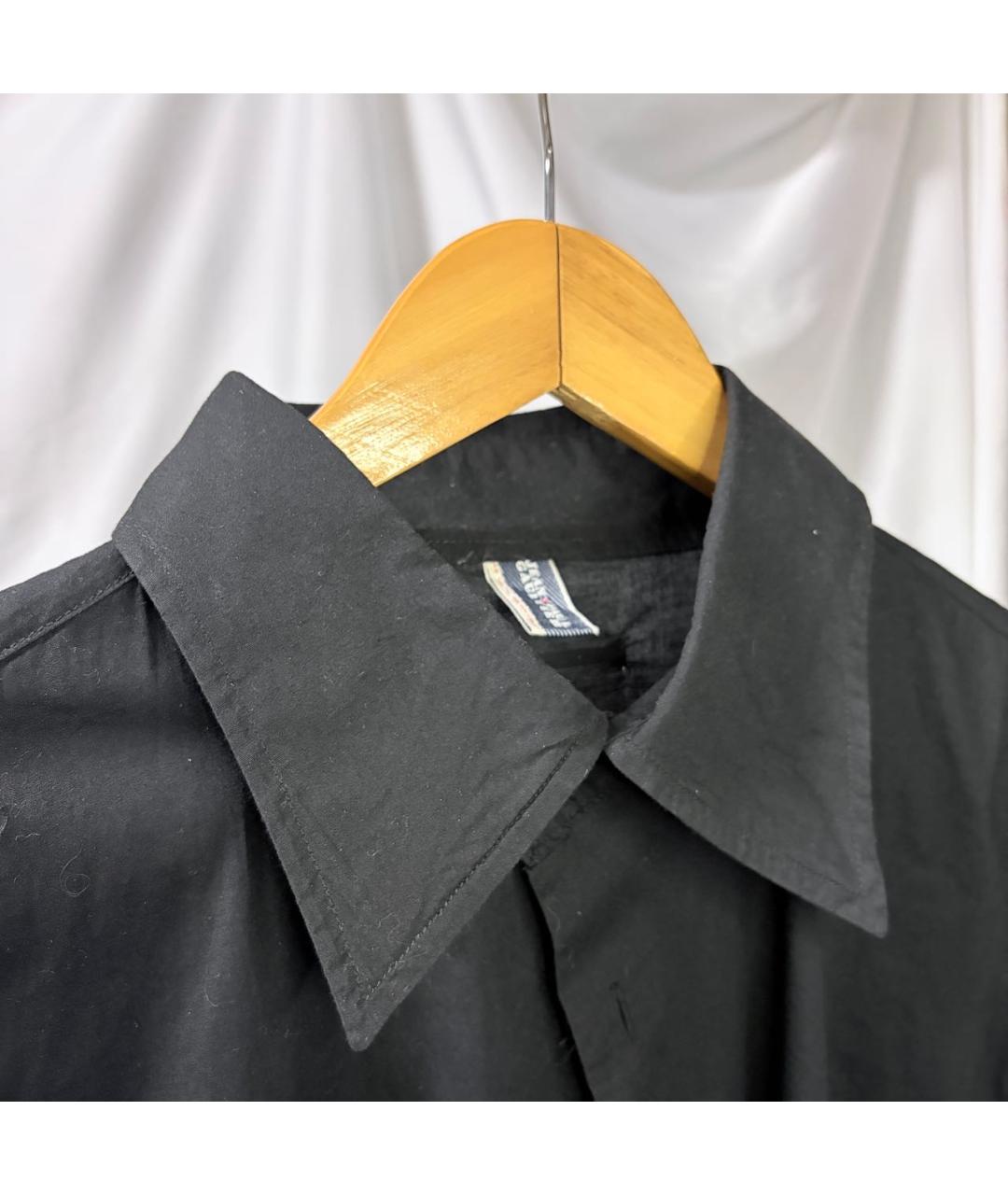 JEAN PAUL GAULTIER Черная хлопковая классическая рубашка, фото 4