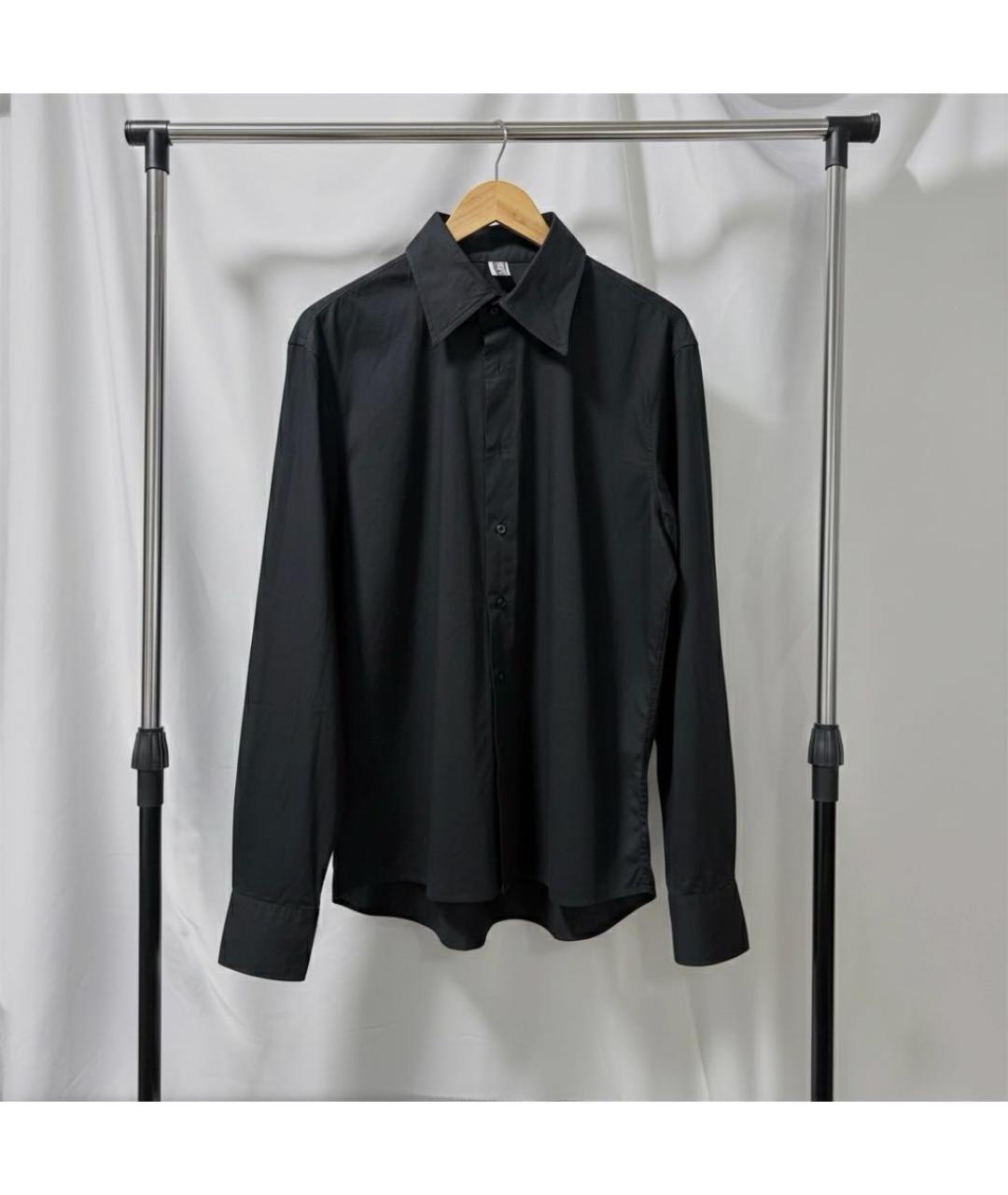 JEAN PAUL GAULTIER Черная хлопковая классическая рубашка, фото 2