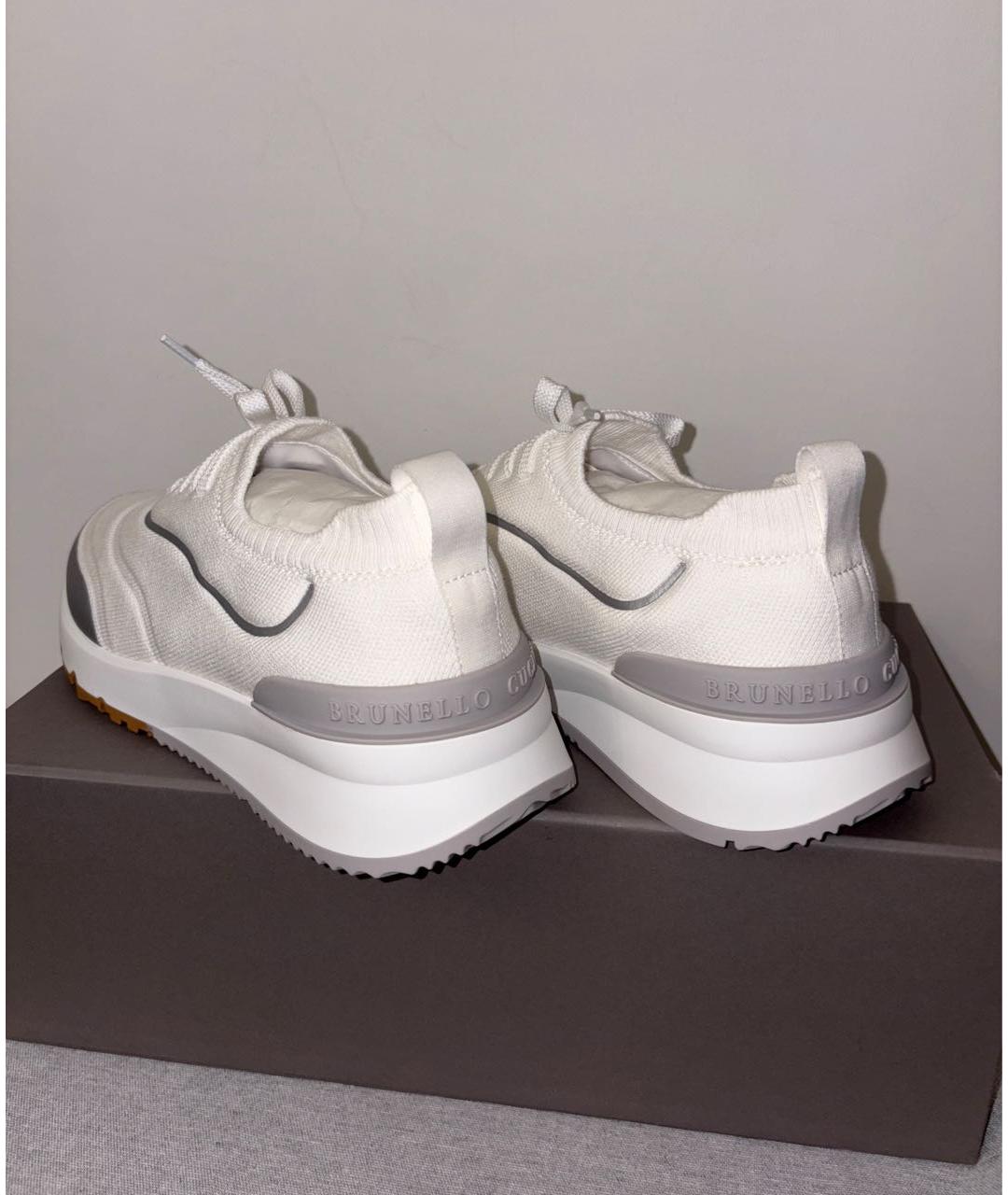 BRUNELLO CUCINELLI Белые высокие кроссовки / кеды, фото 2