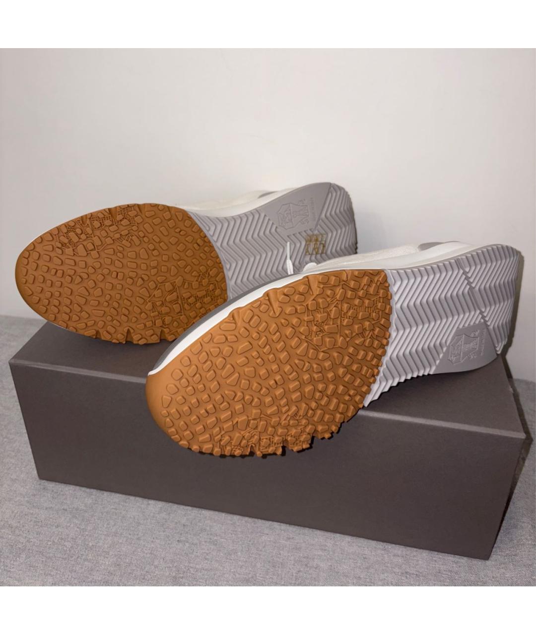 BRUNELLO CUCINELLI Белые высокие кроссовки / кеды, фото 4