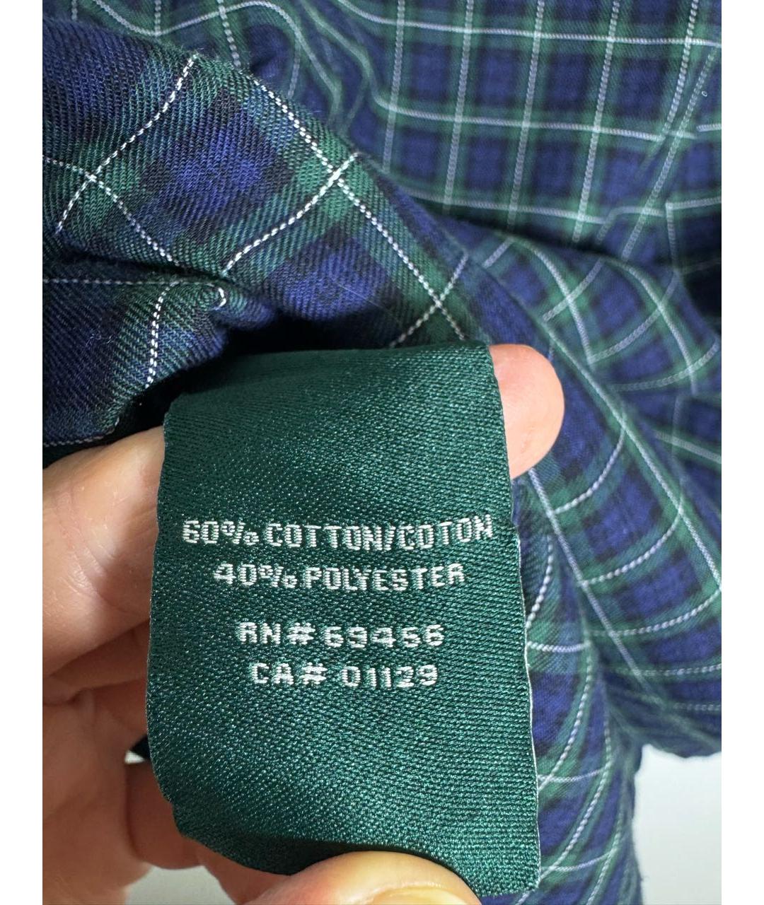 RALPH LAUREN Темно-синяя хлопковая детская рубашка, фото 5