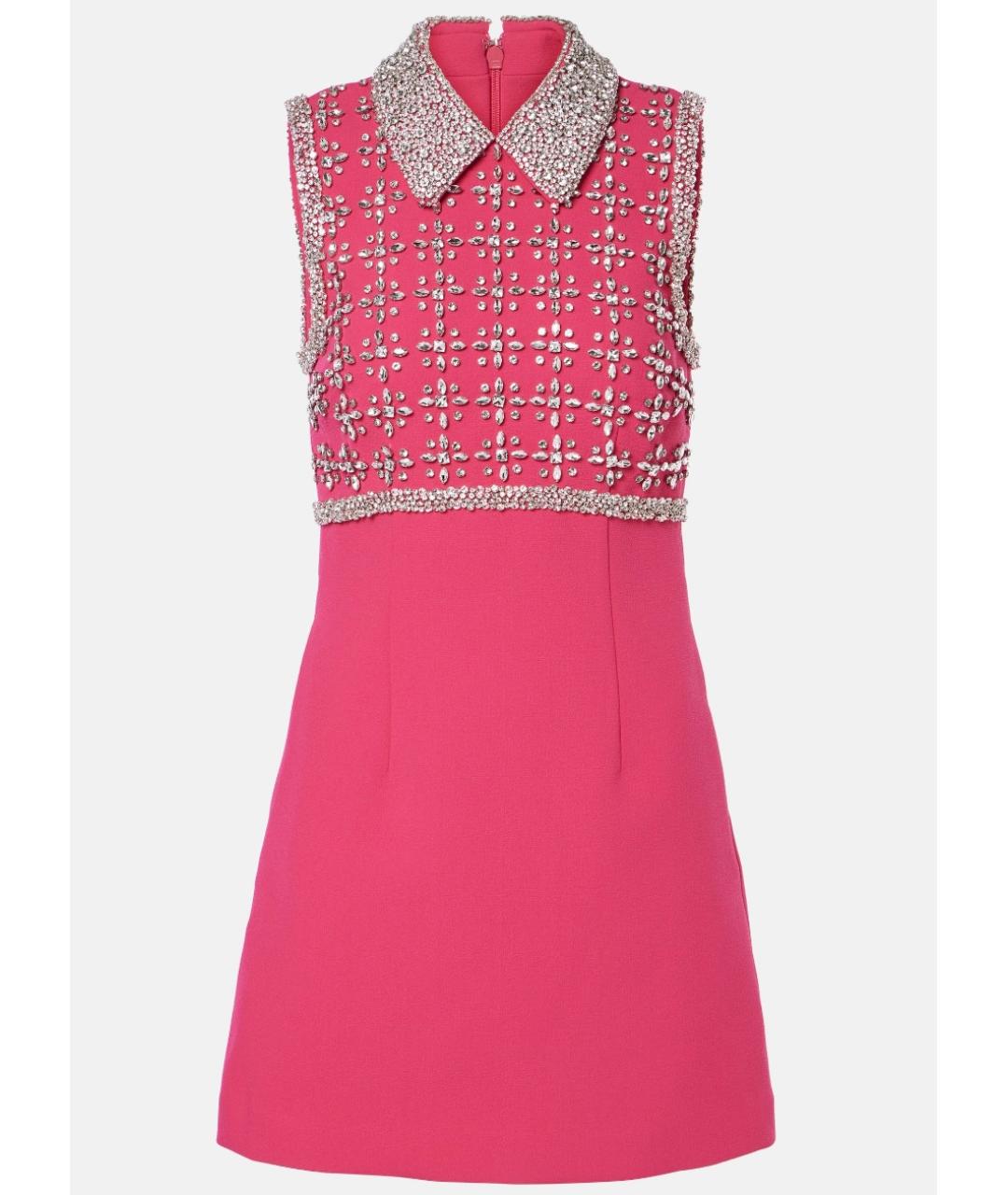 REBECCA VALLANCE Розовое полиэстеровое коктейльное платье, фото 6
