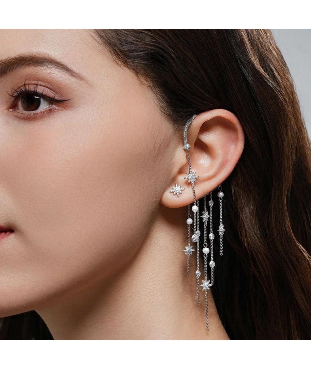 APM Monaco Серебряные серебряные клипсы, фото 3