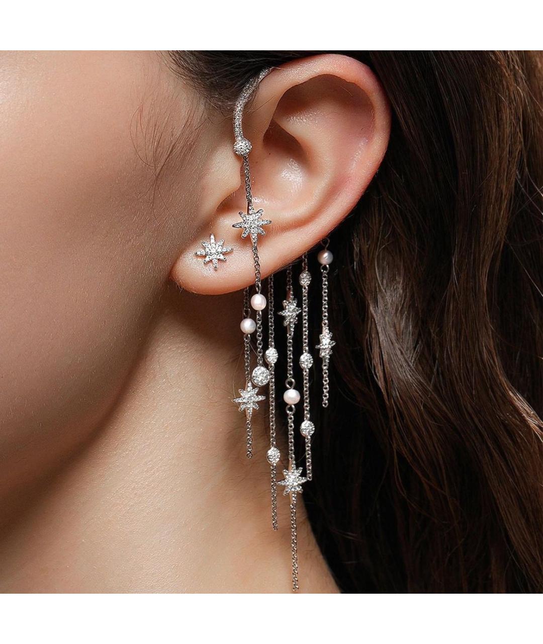 APM Monaco Серебряные серебряные клипсы, фото 4