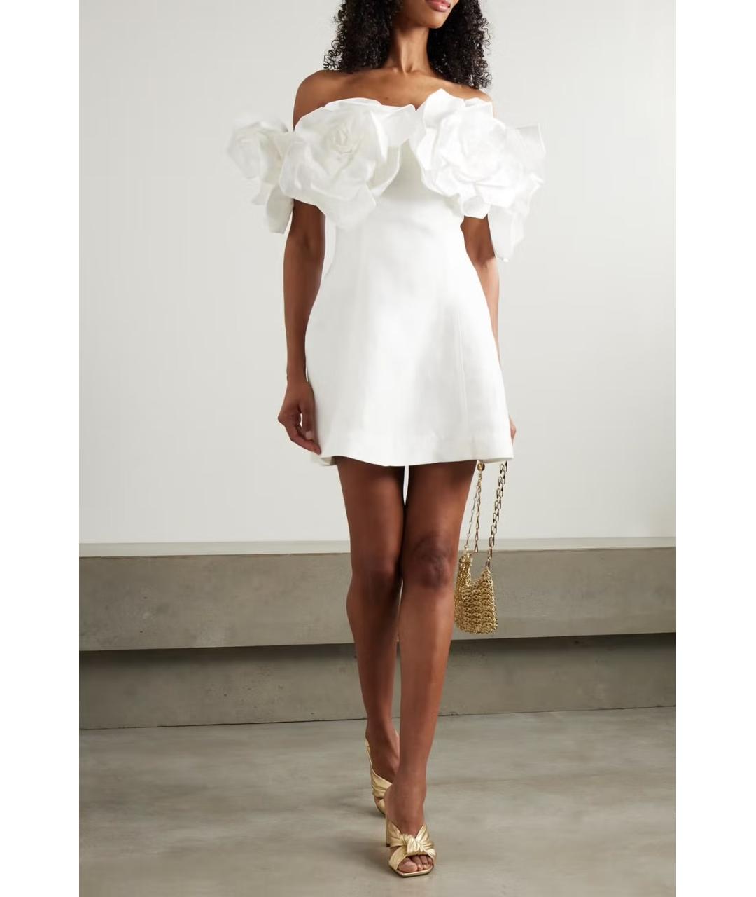 REBECCA VALLANCE Белое полиэстеровое коктейльное платье, фото 2
