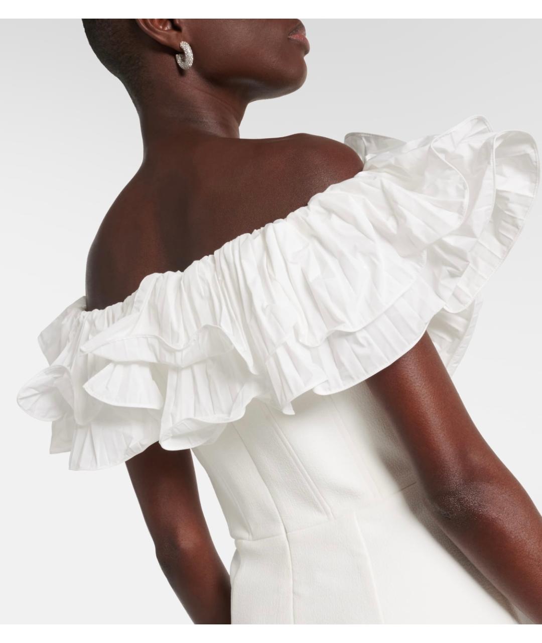 REBECCA VALLANCE Белое полиэстеровое коктейльное платье, фото 7