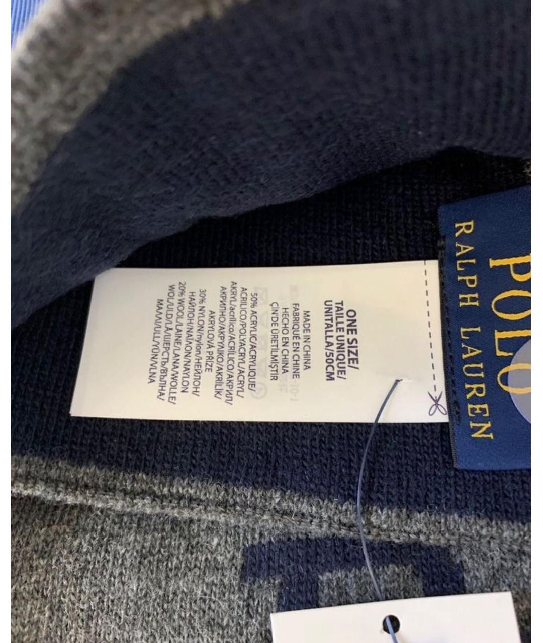 POLO RALPH LAUREN Серый шарф, фото 5