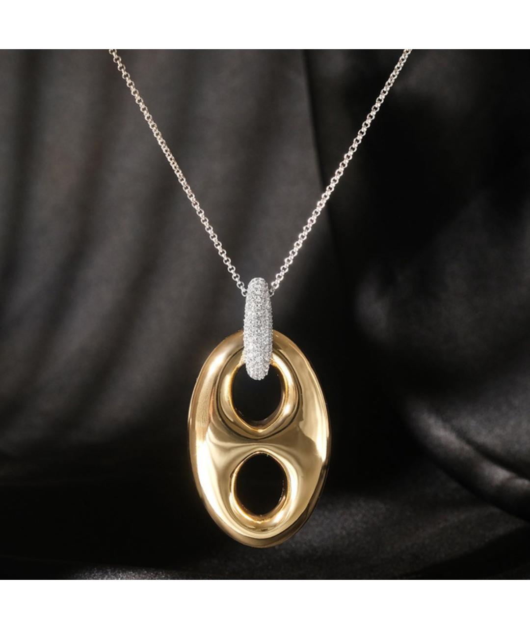 APM Monaco Золотая серебряная подвеска, фото 5