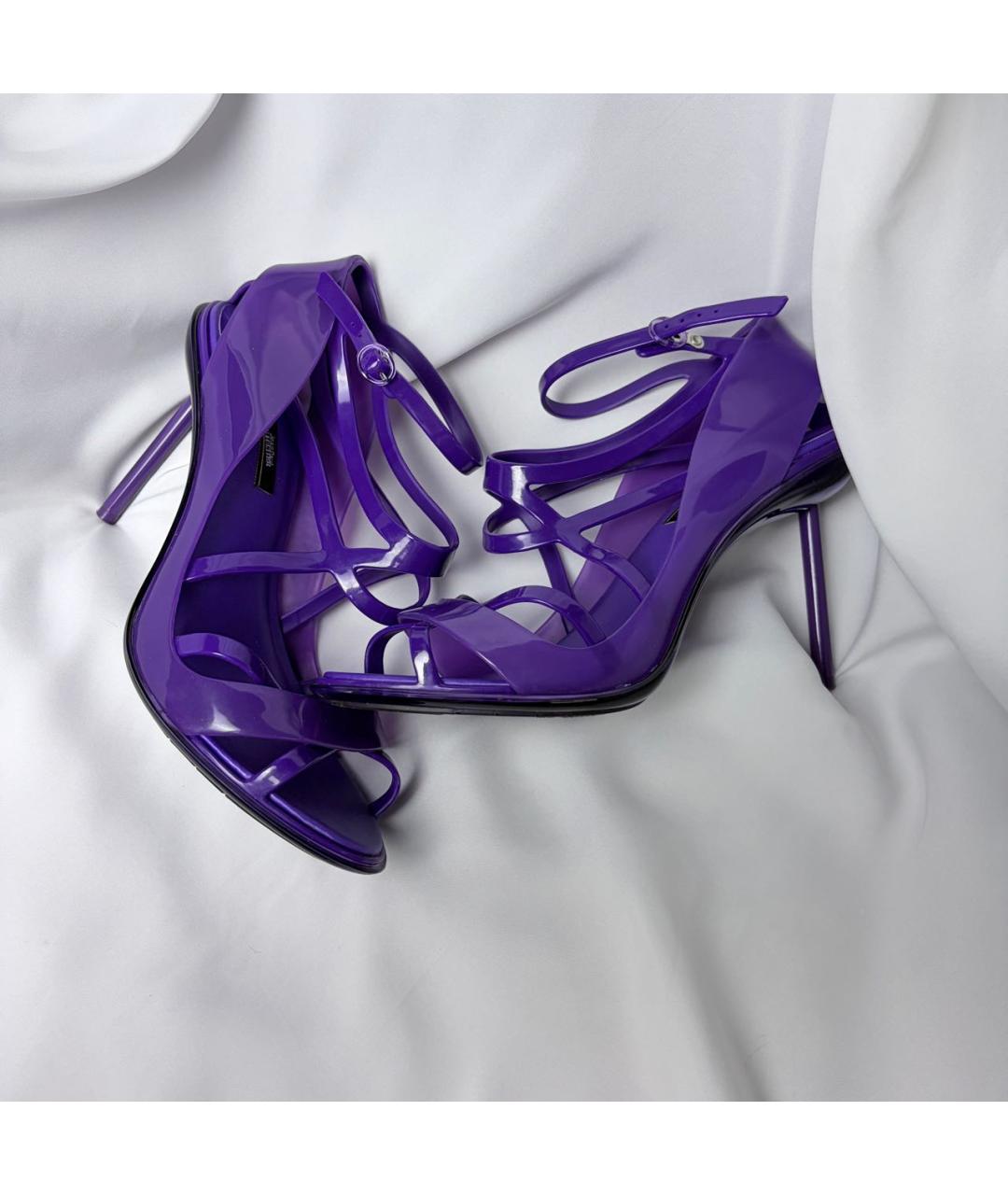 JEAN PAUL GAULTIER Фуксия босоножки, фото 9