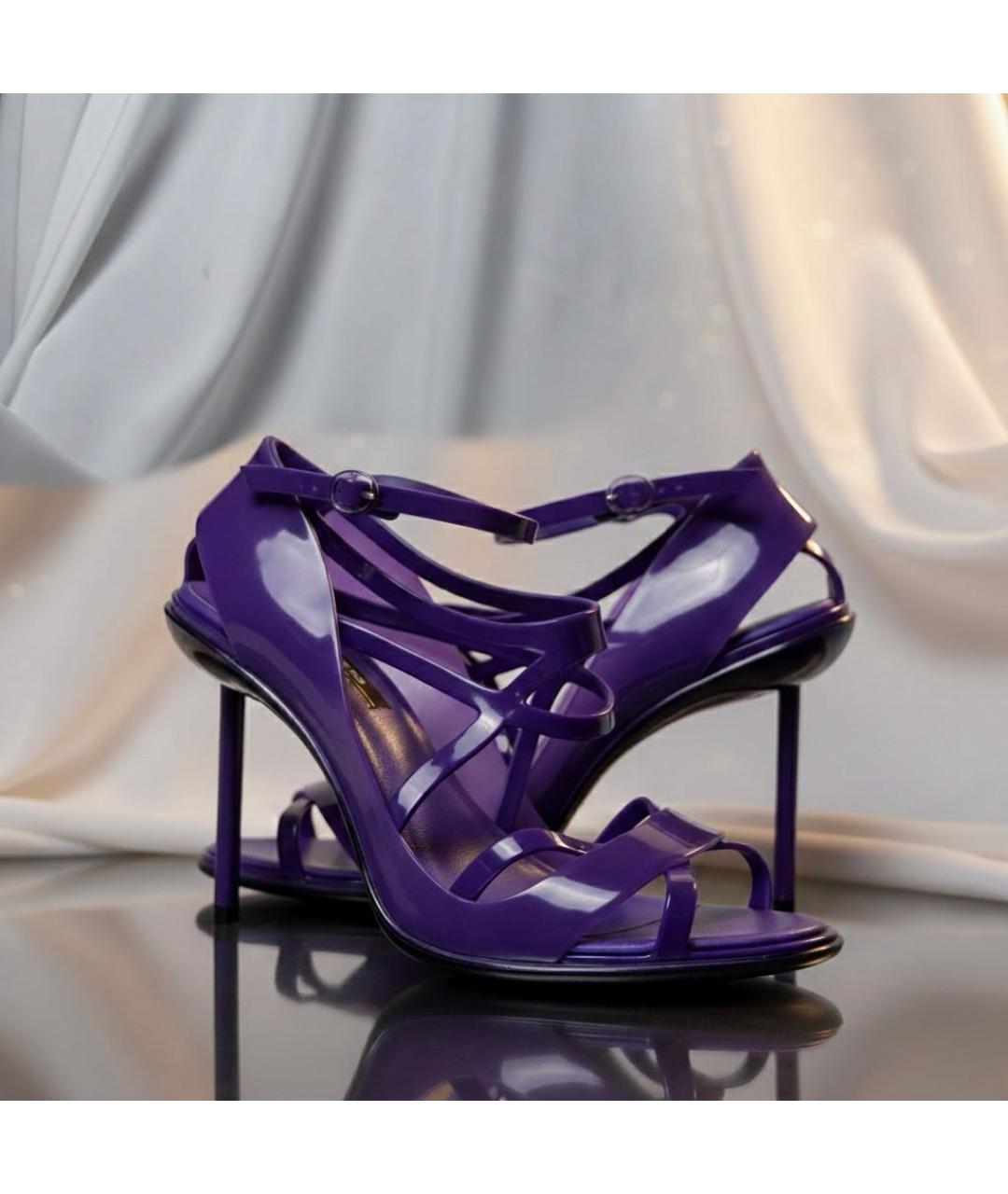 JEAN PAUL GAULTIER Фуксия босоножки, фото 5